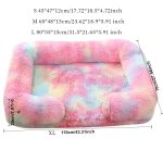 1pc Plush Circular Pet Bed, Dog Bed, Winter Dog Mat, Deep Sleep