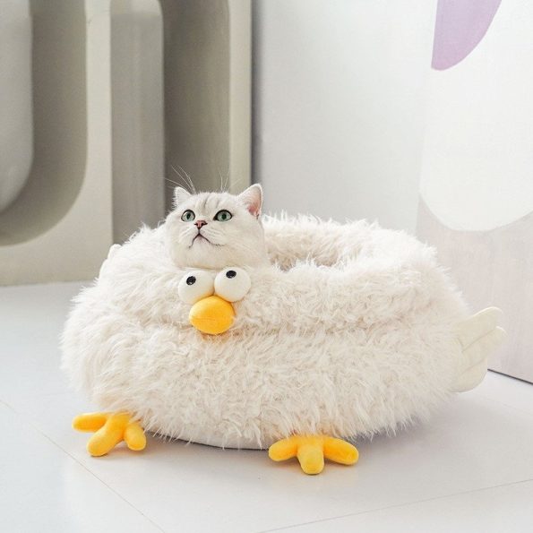 adorable-plush-chick-cat-bed-higooga-693247