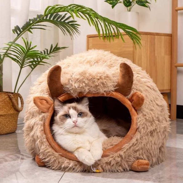 cozy-plush-farmhouse-cat-cave-bed-higooga-399676